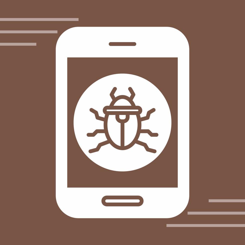 Mobile Virus Vector Icon