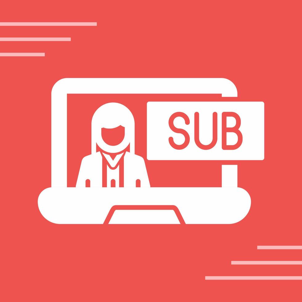 Subscriber Model Vector Icon