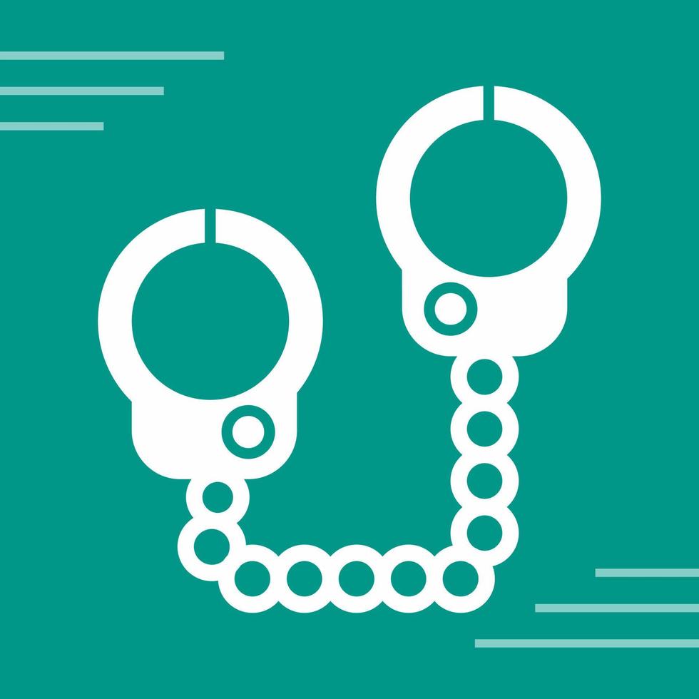 Police Handcuffs Vector Icon