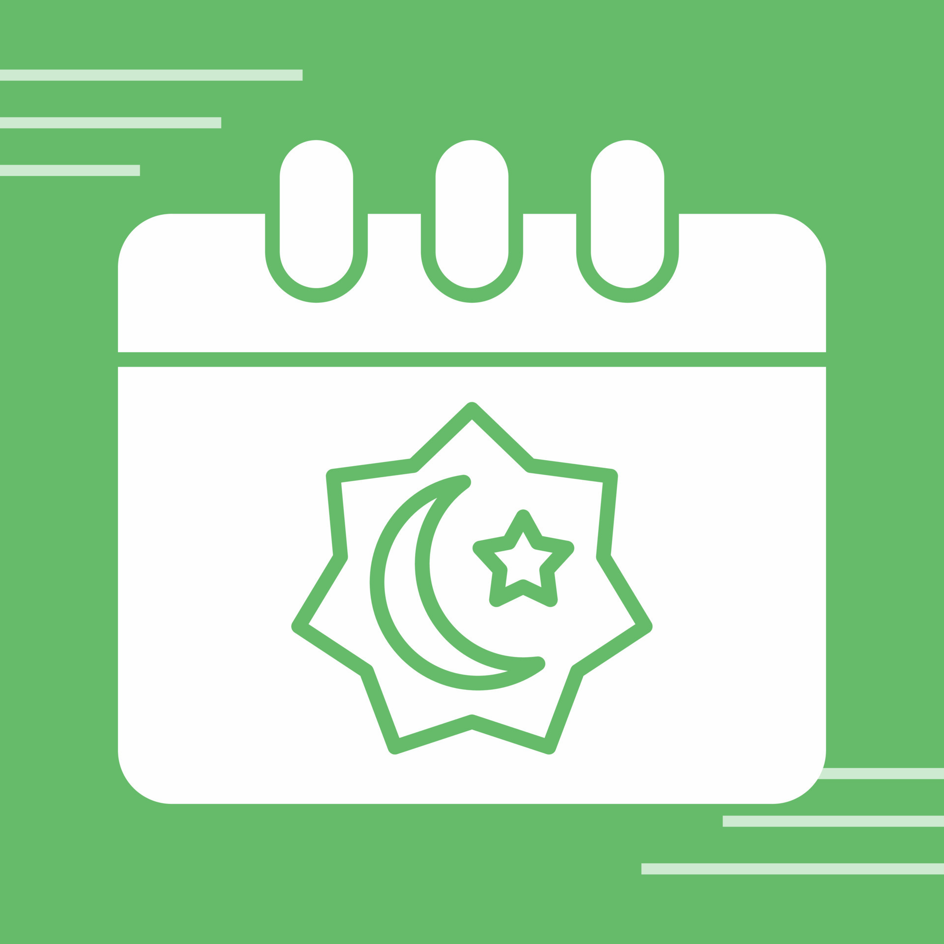 Islamic Calendar Vector Icon 22856363 Vector Art at Vecteezy