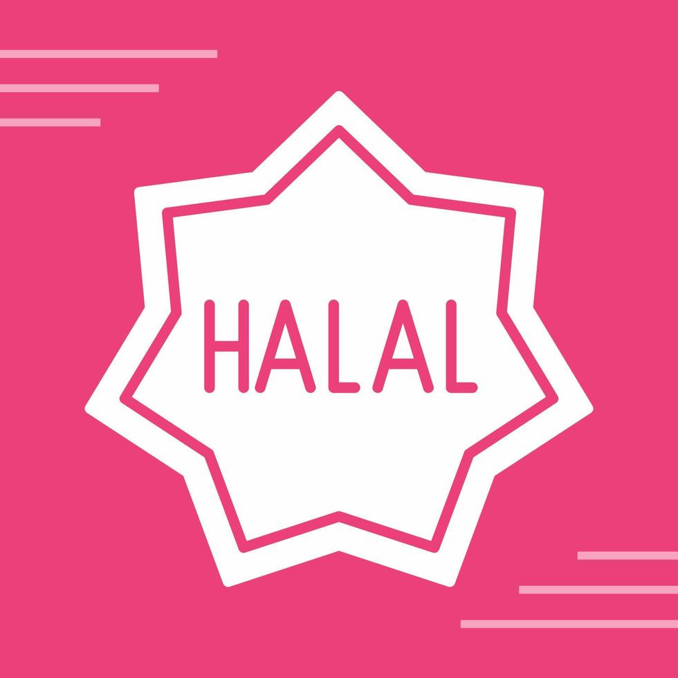 Halal Vector Icon