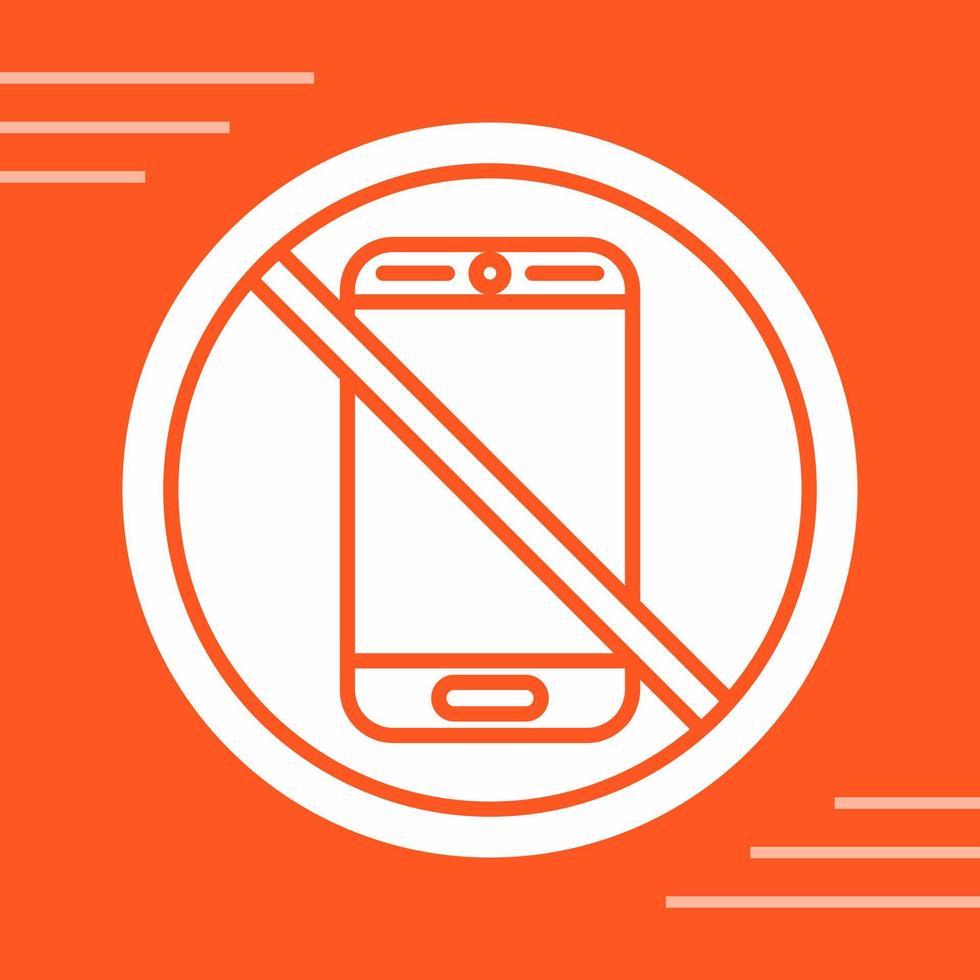 No Phone Vector Icon