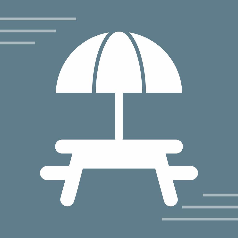 Camping Table Vector Icon