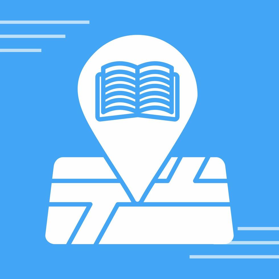 Library Location Vector Icon