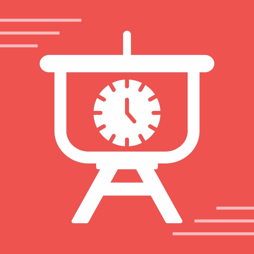 Time Manage Presentation Vector Icon