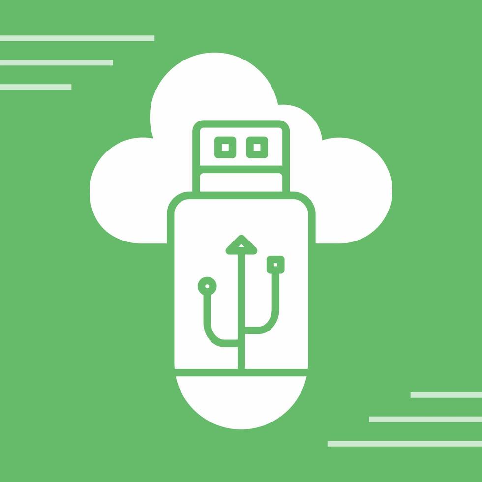 Usb Cloud Vector Icon