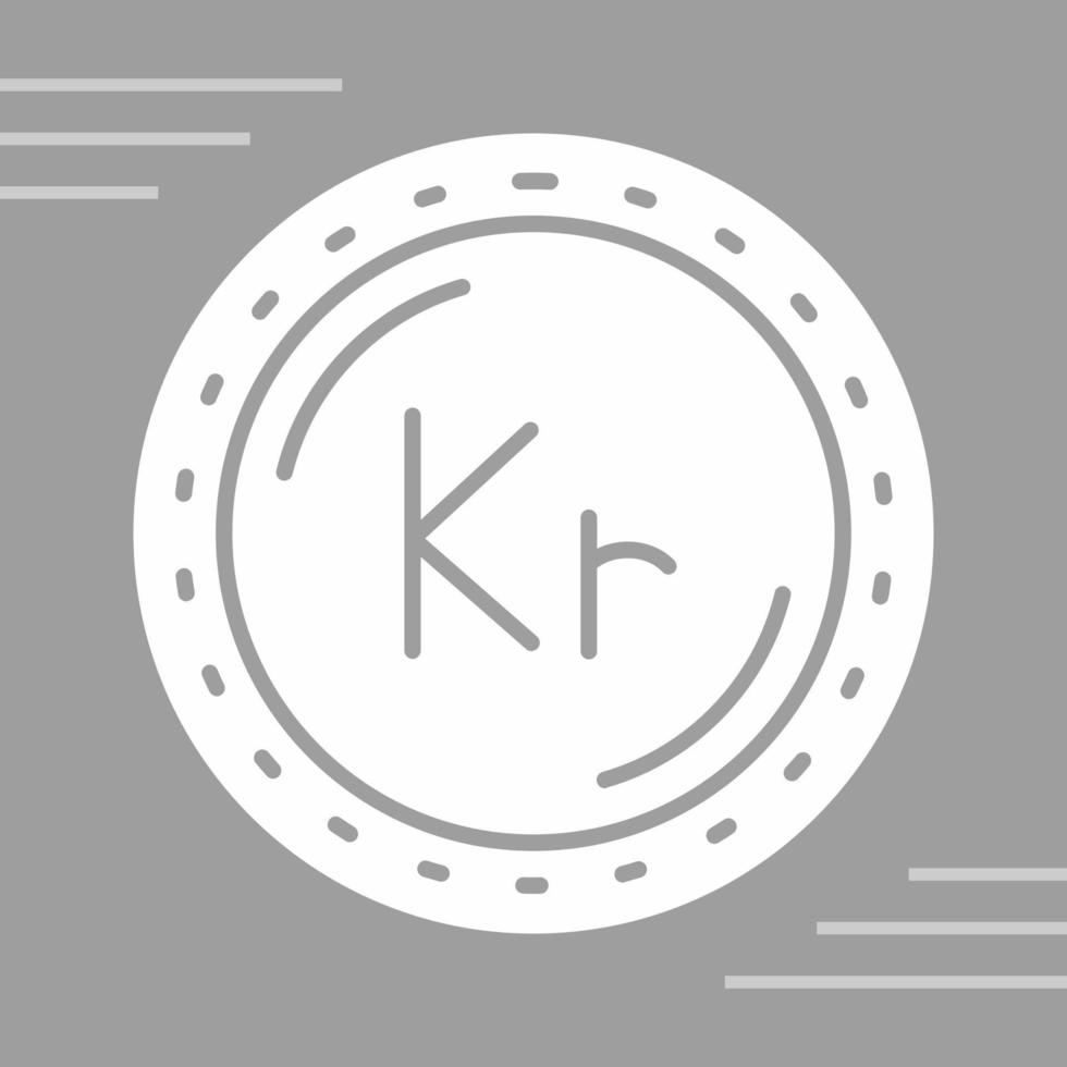 Krone Currency Vector Icon