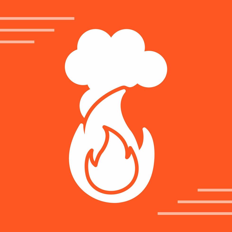 Fire Pollution Vector Icon