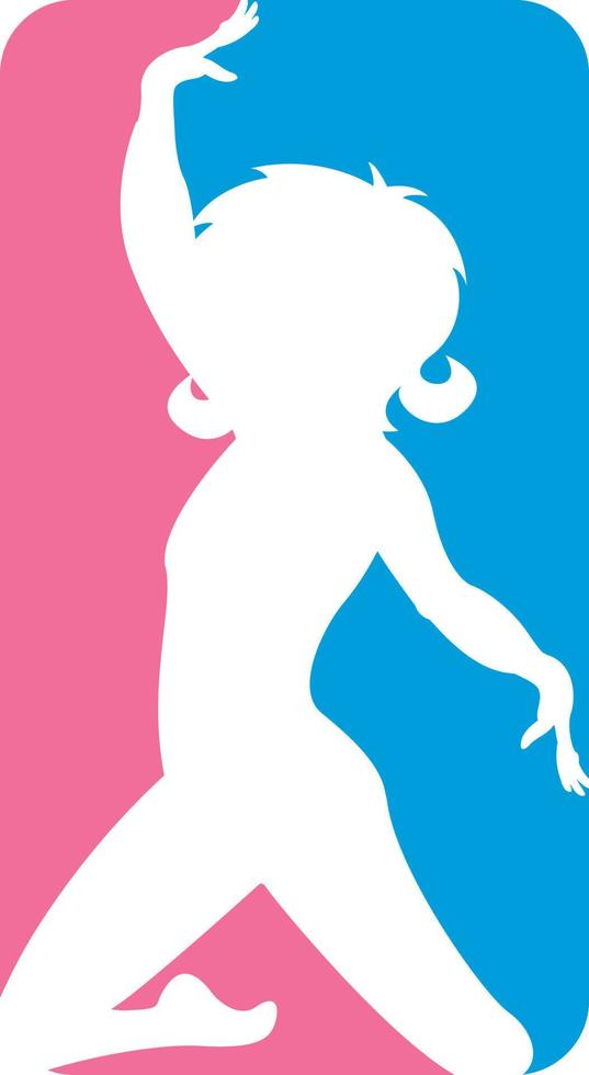 Gymnast in Abstract Silhouette Gymnastics Sport and Leisure Illustration vector