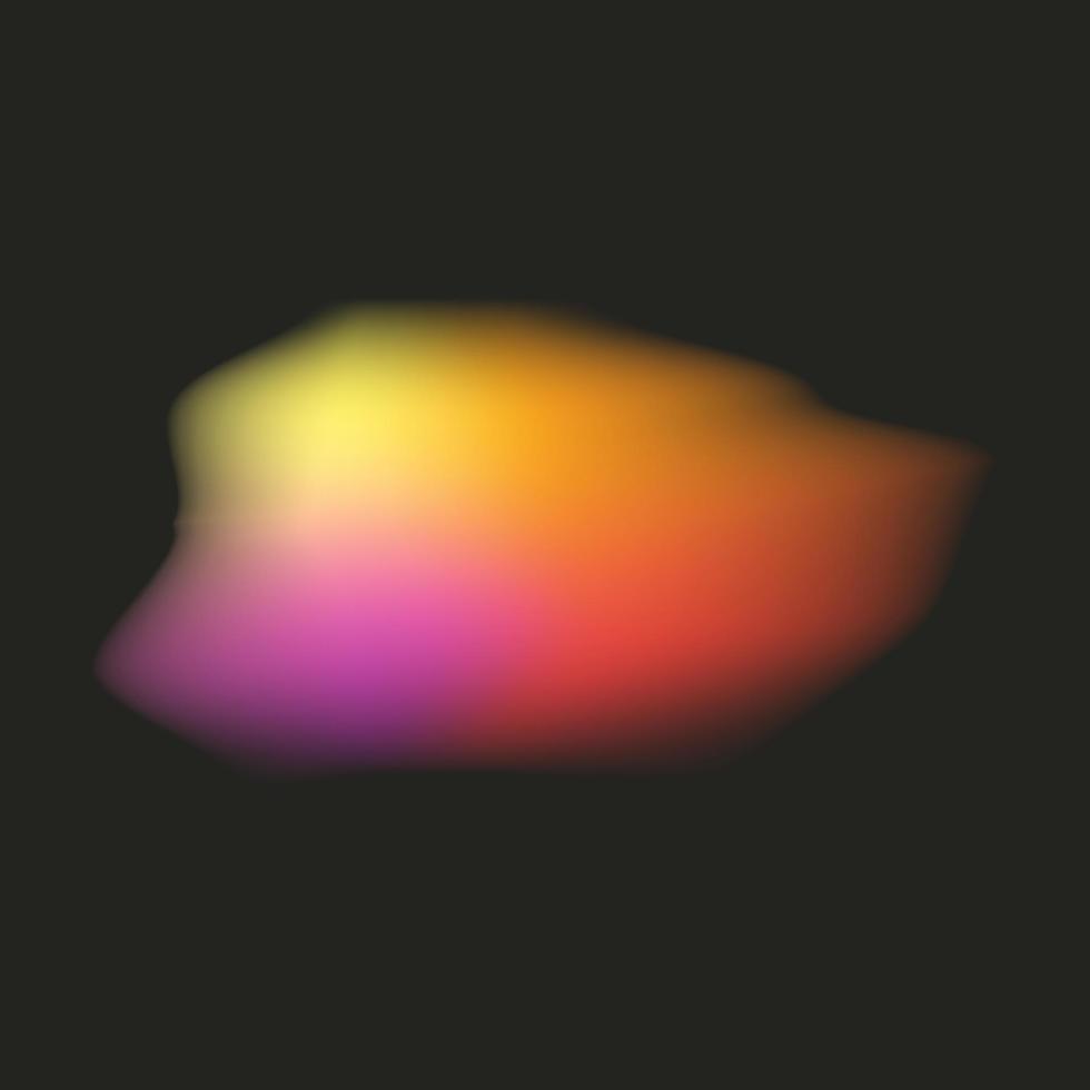 Rainbow crystal light leak vector