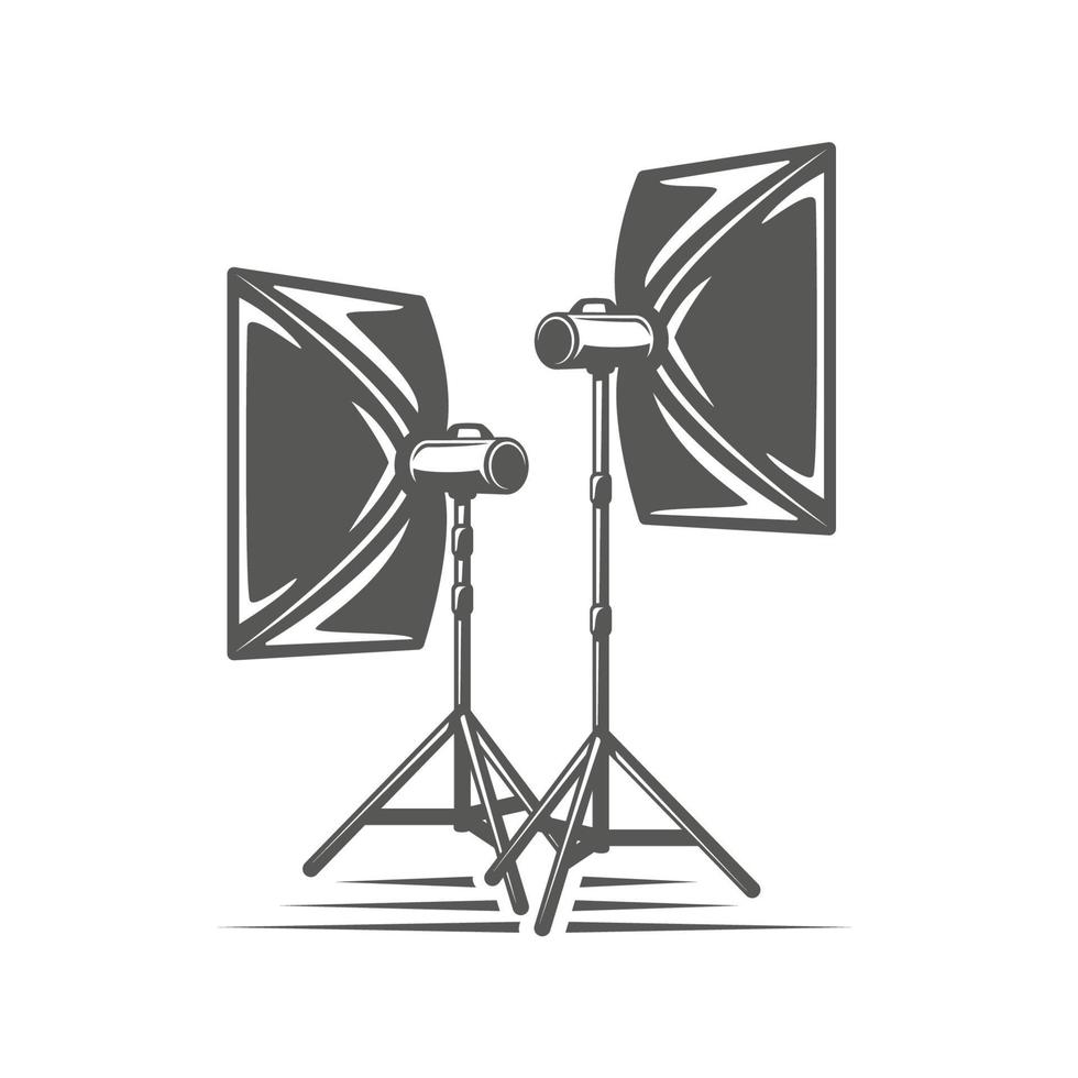 Photo studio element isolated on white background vector