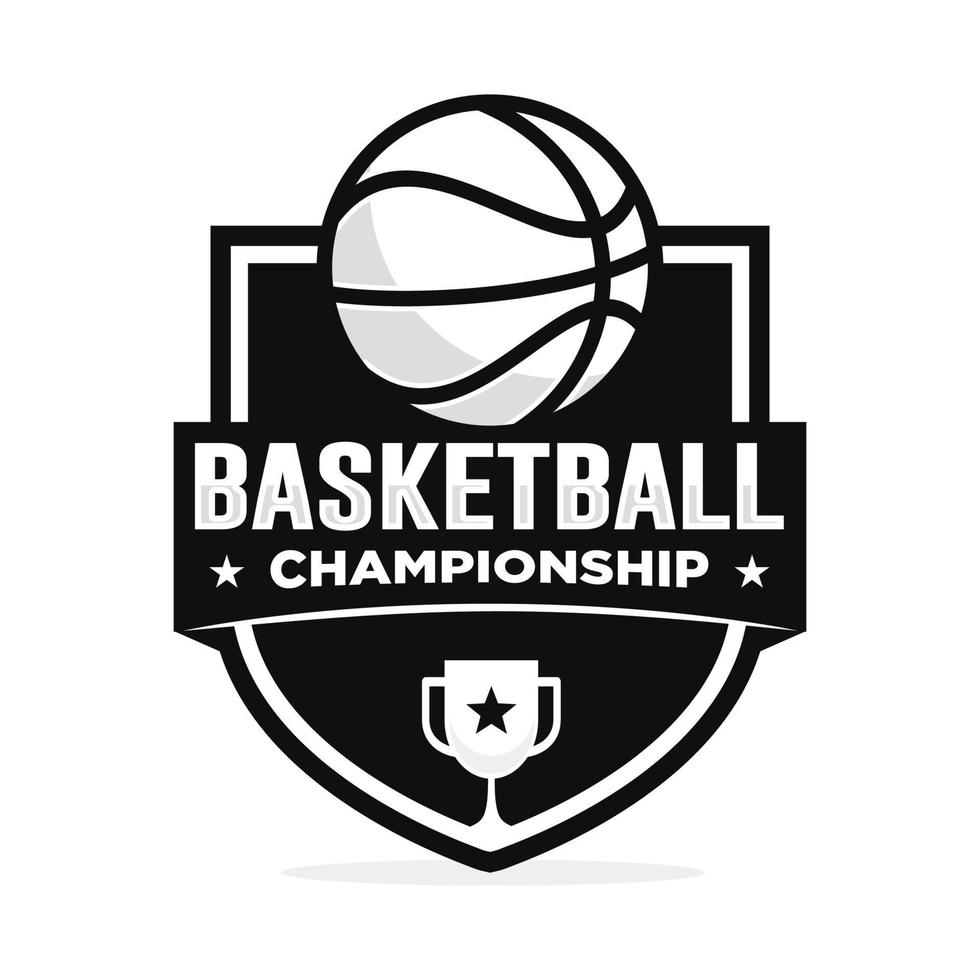 Basketball logo design vector illustration