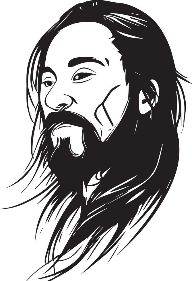 DJ steve aoki vector Arte