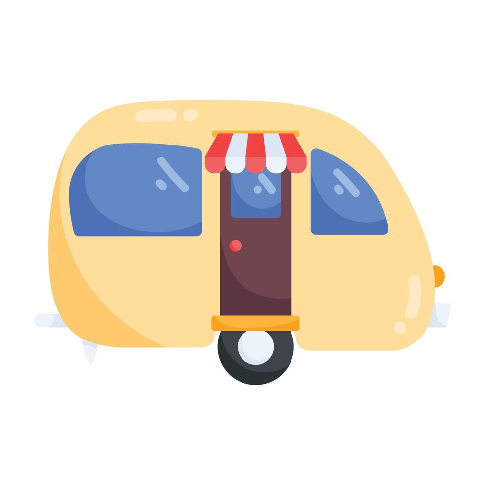 Trendy Camper Van vector