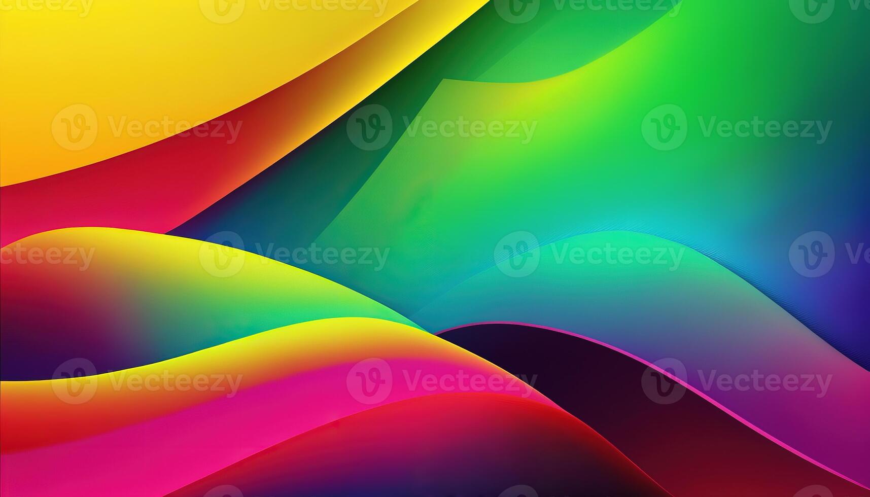 Colorful waves wallpaper, gradient background. photo