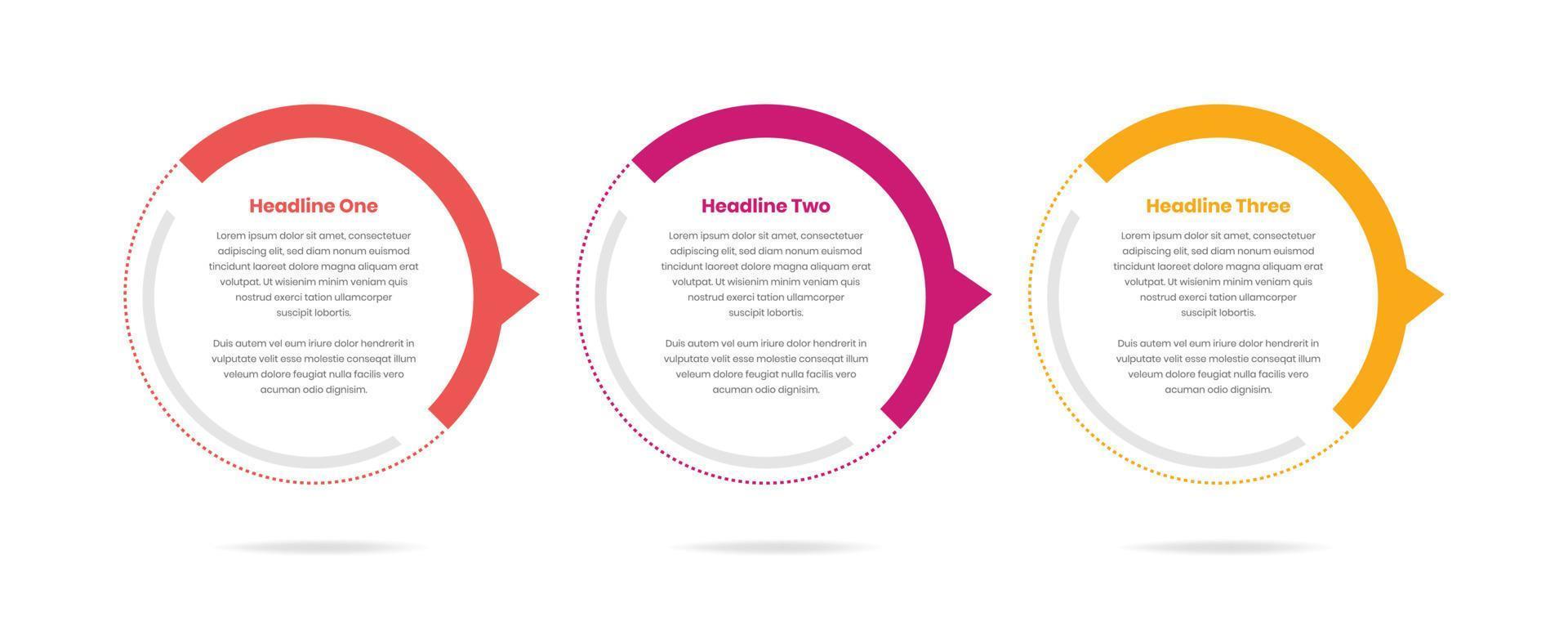 Abstract oval shaped steps infographic and business data presentation template vector