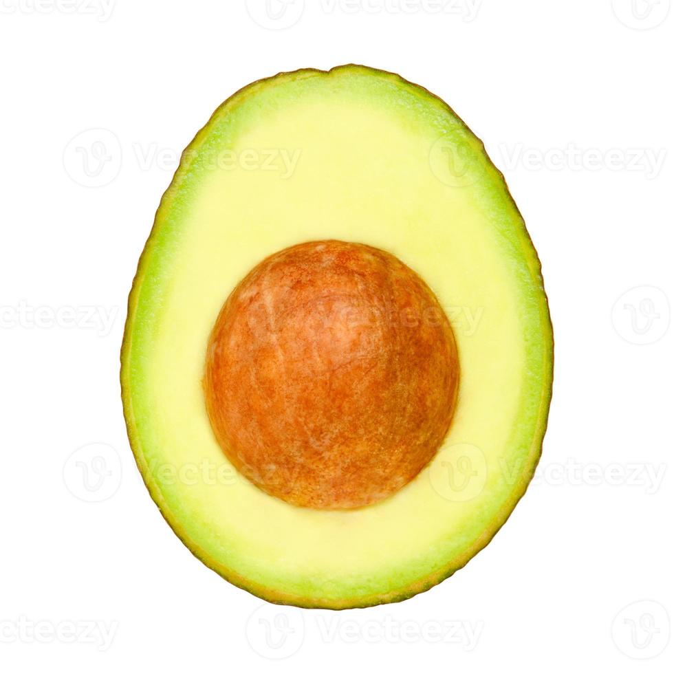 Half of avocado isolated on a white background. Stock photography photo