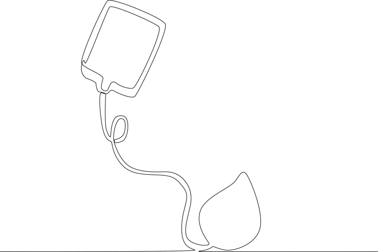 An illustration of donating blood vector