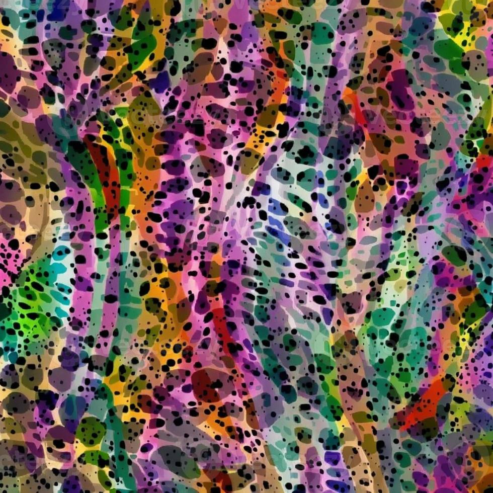 Abstract multicolor liquid holographic background, Digital painted abstract texture photo