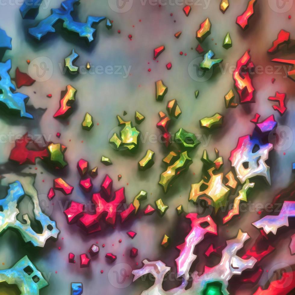 Abstract multicolor liquid holographic background, Digital painted abstract texture photo
