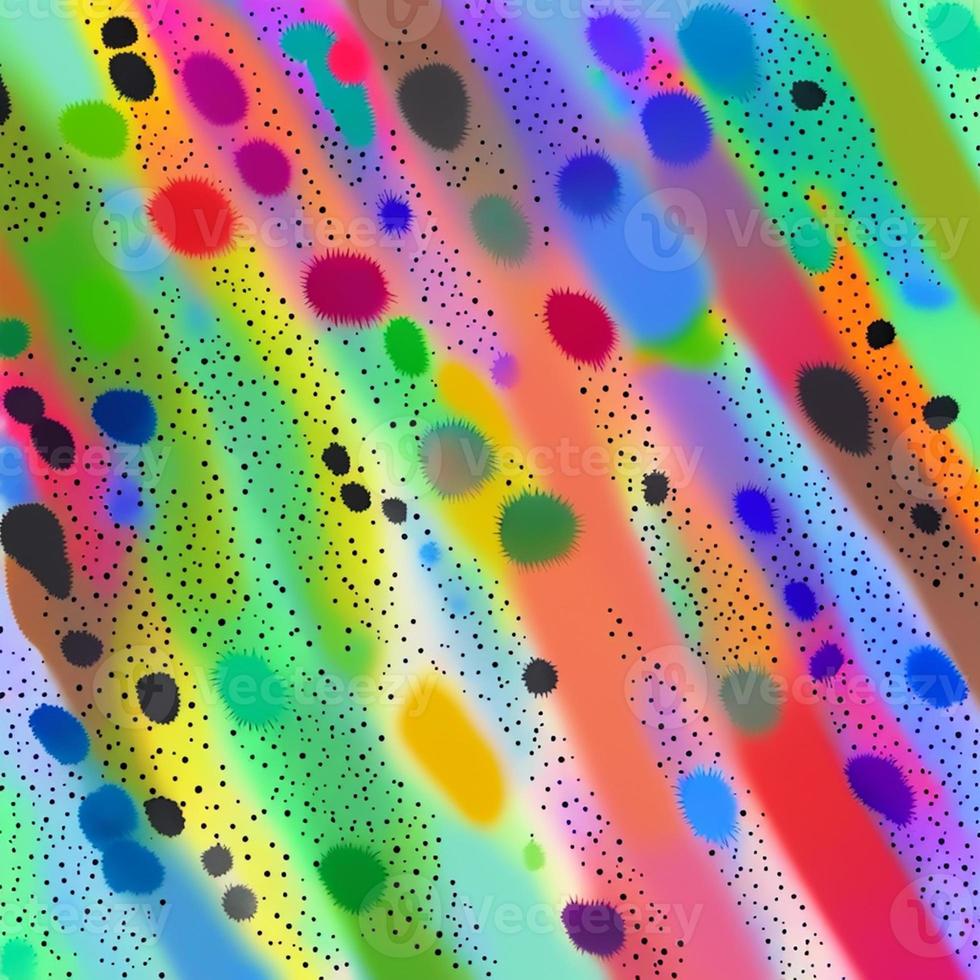 Abstract multicolor liquid holographic background, Digital painted abstract texture photo