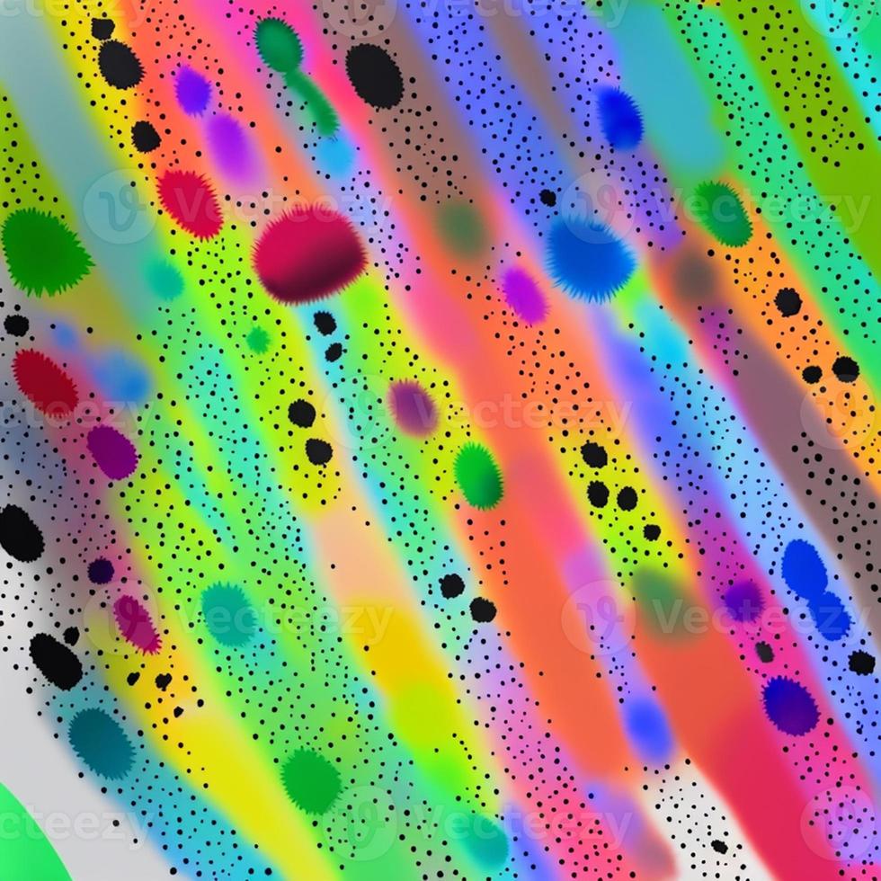Abstract multicolor liquid holographic background, Digital painted abstract texture photo
