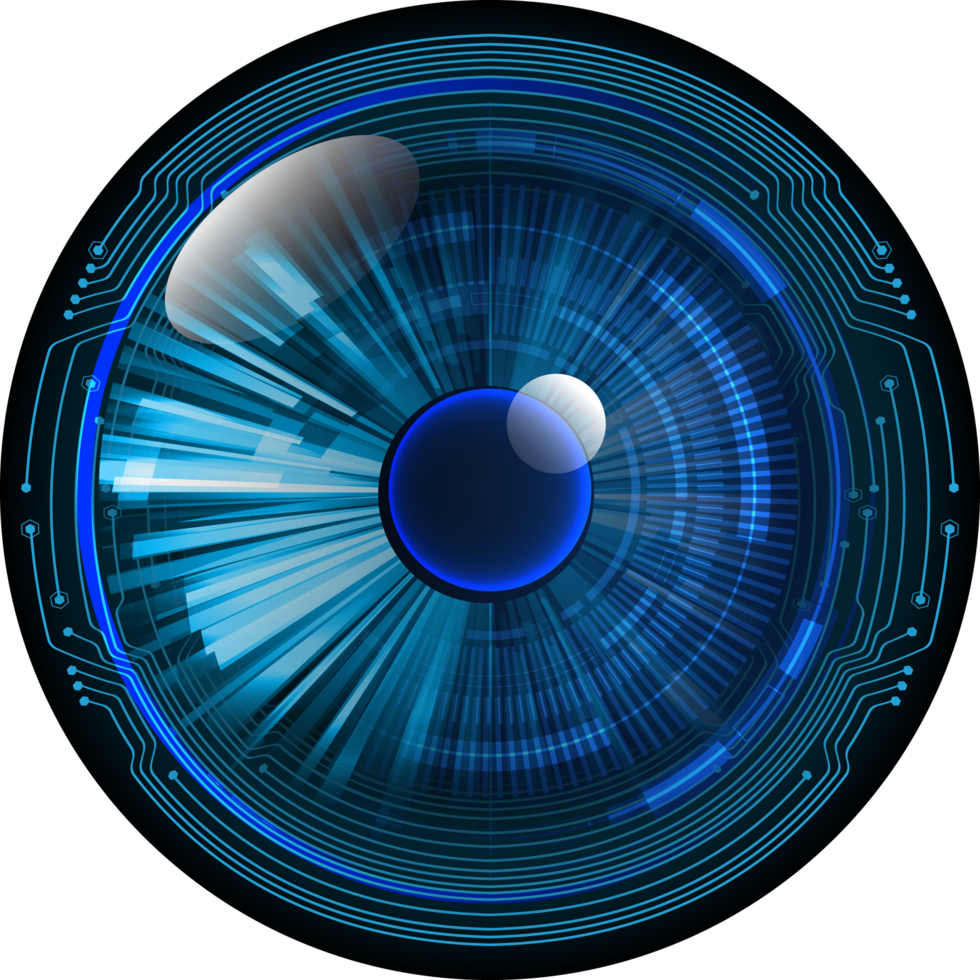 recorte de ojo de tecnología moderna png