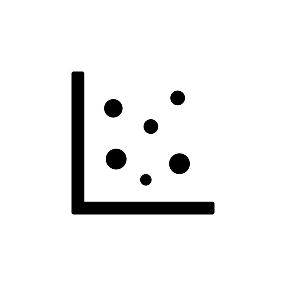 Chart bubble vector icon