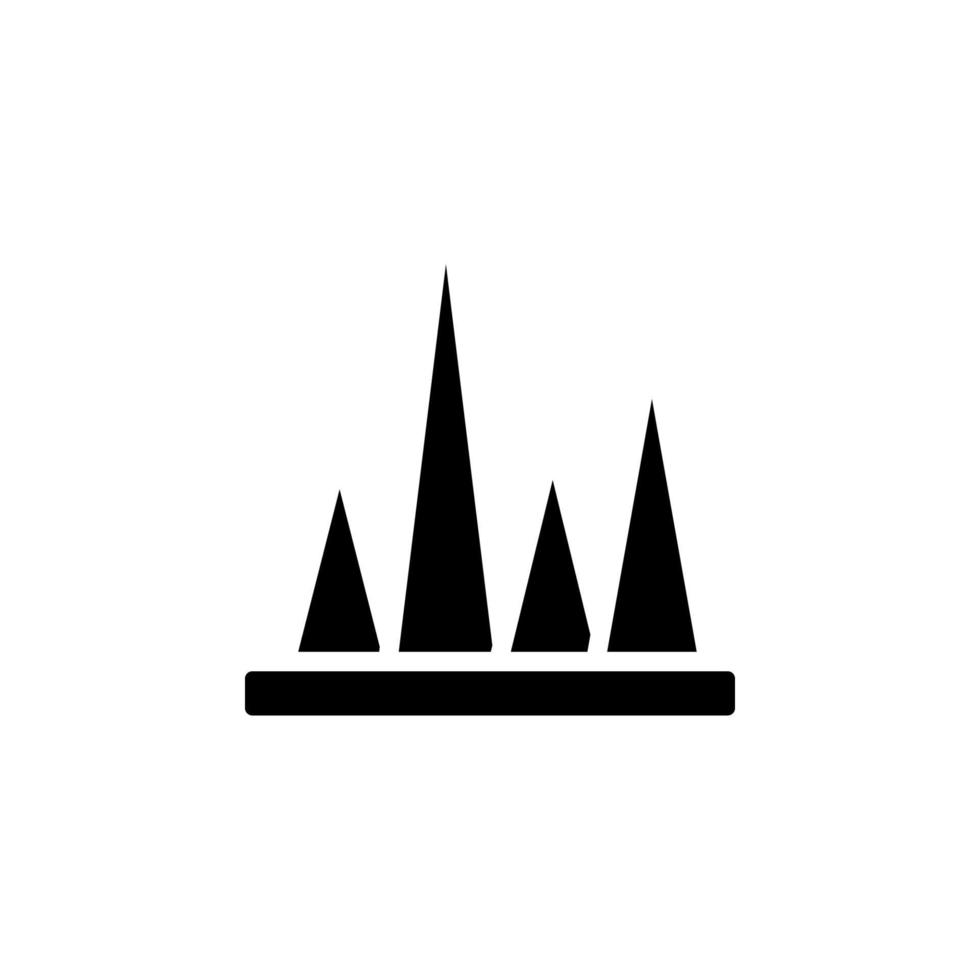 Chart pyramid vector icon