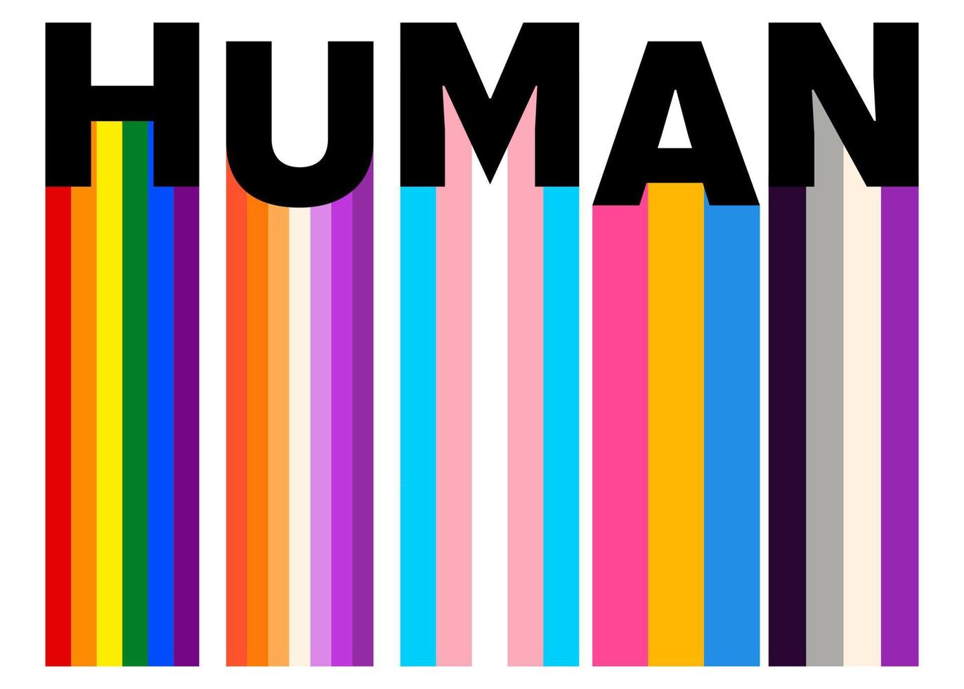 vector lgbt bandera arcoíris, humano derechos bandera concepto Arte. ilustración aislado en blanco antecedentes