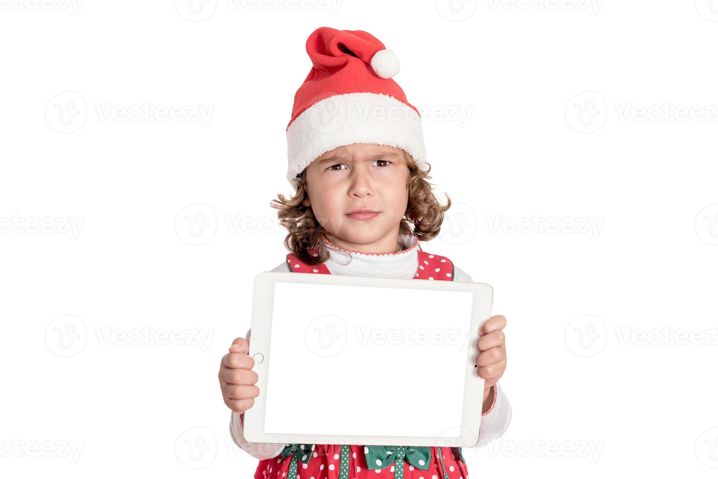 Angry little Santa photo