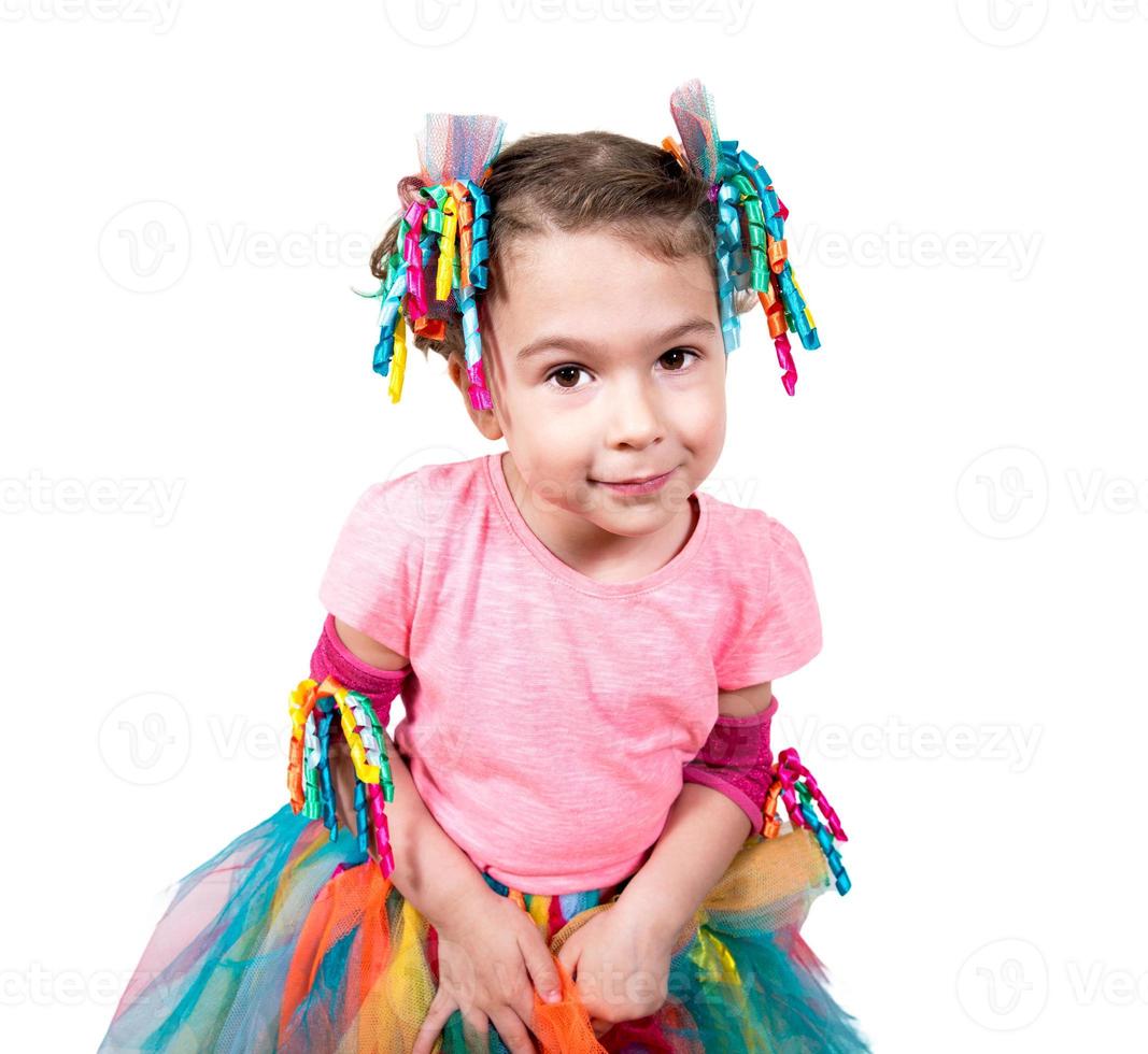 Positive child portrait photo