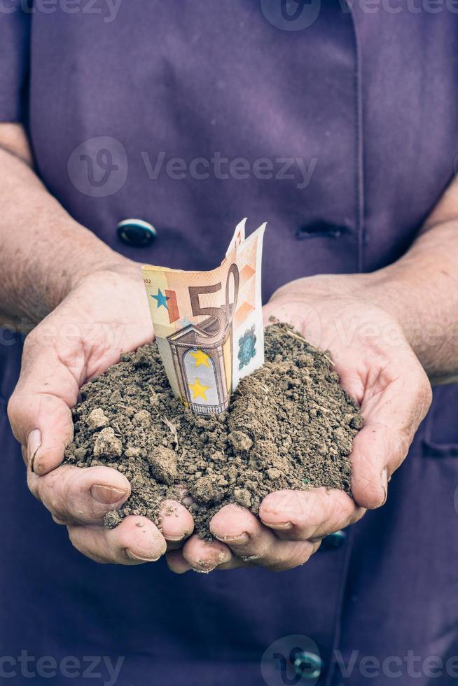 Money in the hands photo