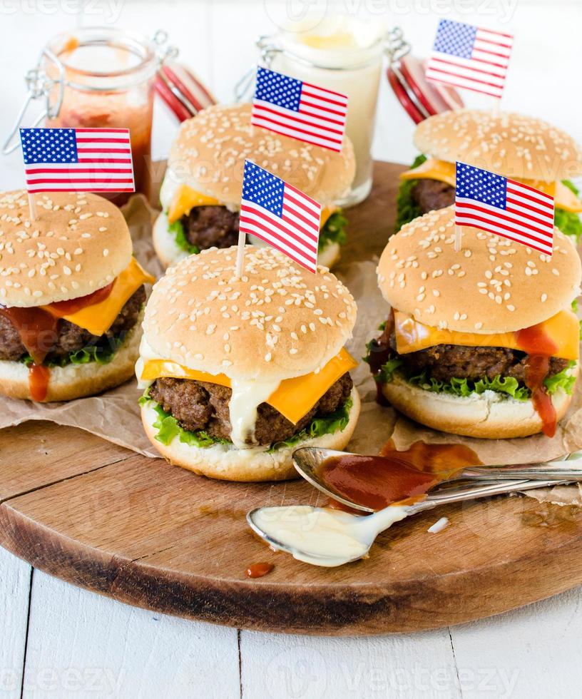 American mini burgers photo