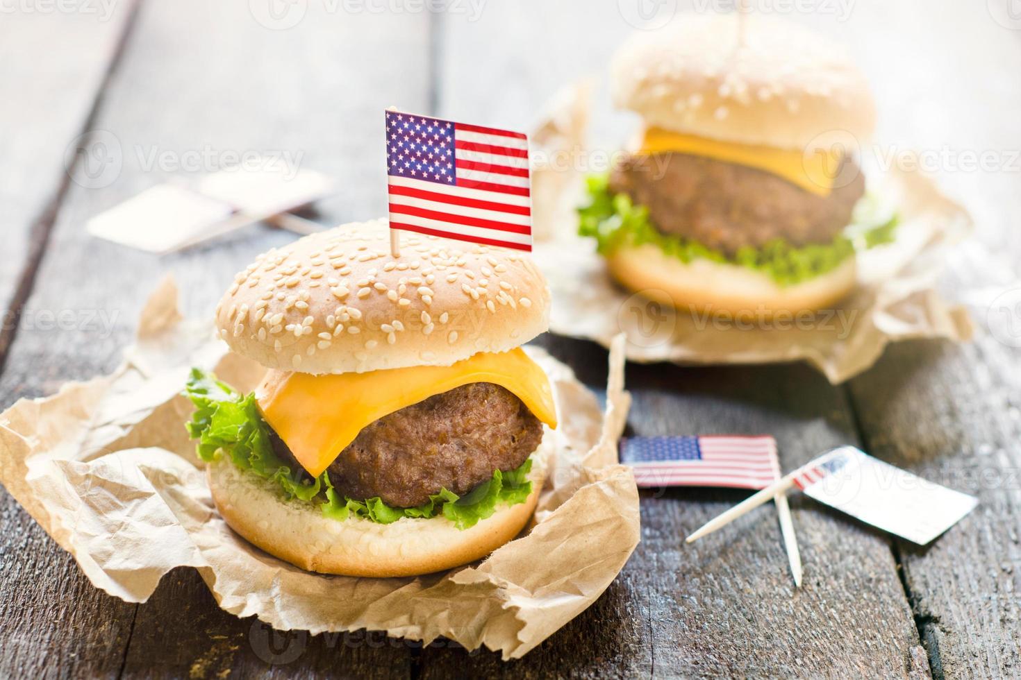 Mini beef burgers photo