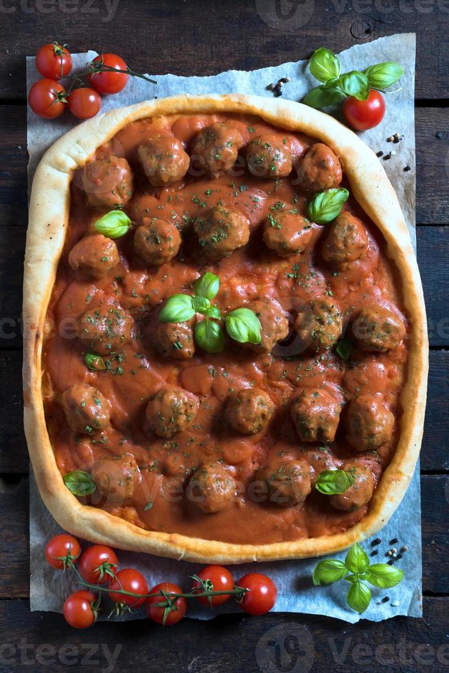 Meatballs in pastry photo