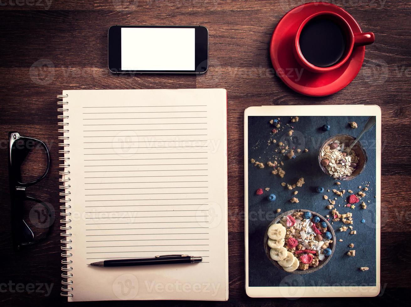 Office and blog concept photo