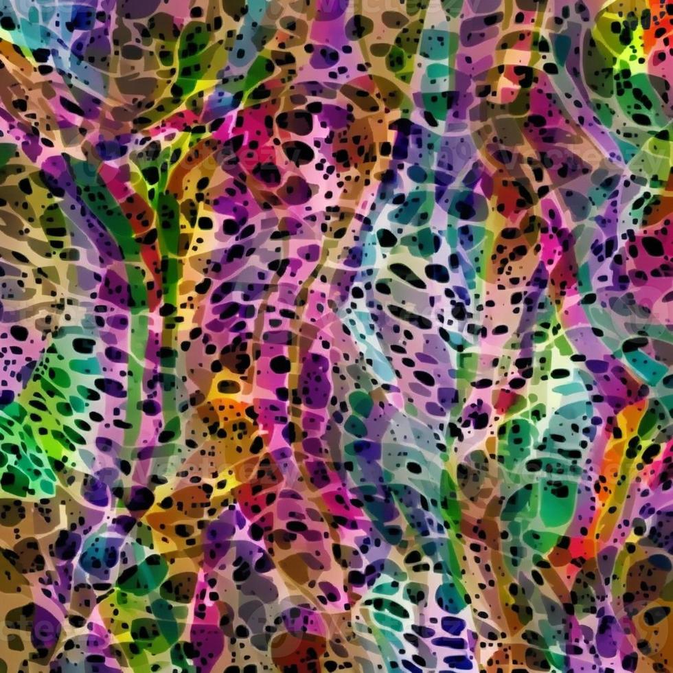 Abstract multicolor liquid holographic background, Digital painted abstract texture photo