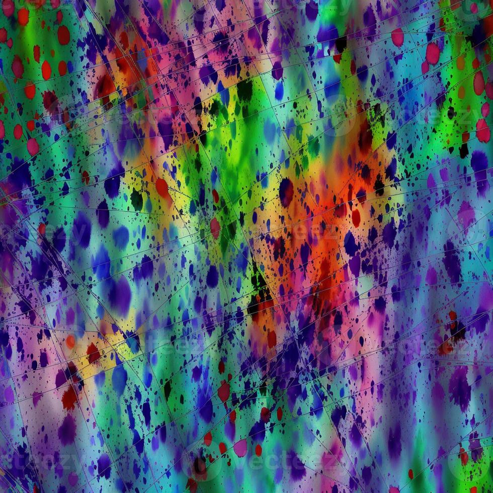 Abstract multicolor liquid holographic background, Digital painted abstract texture photo