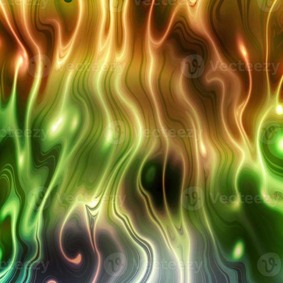 Abstract multicolor liquid holographic background, Digital painted abstract texture photo