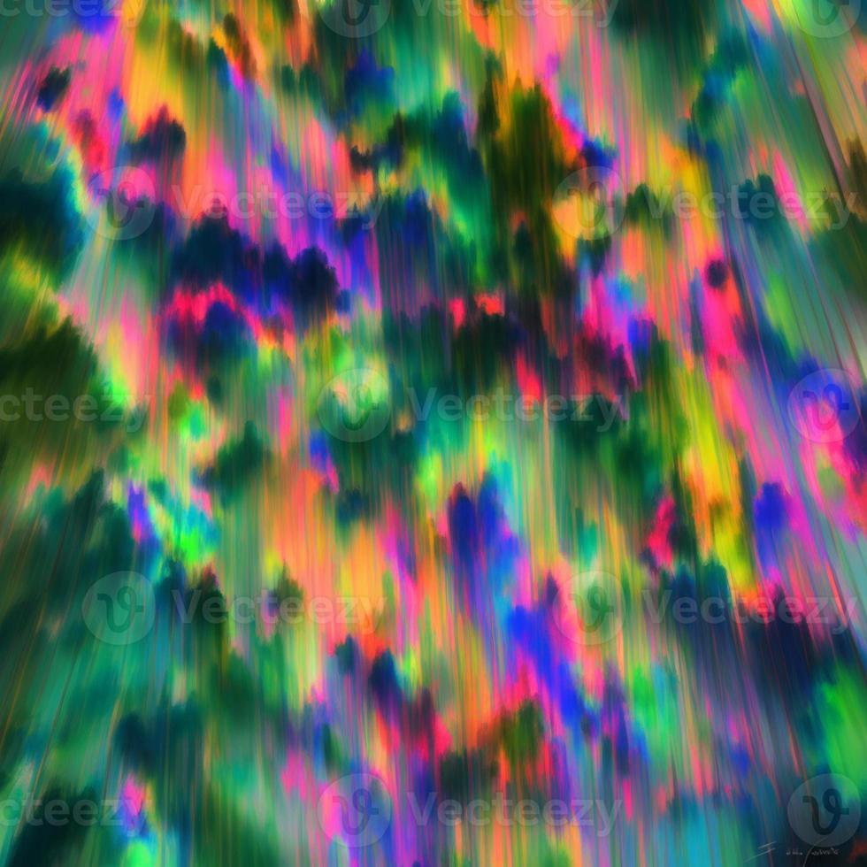 Abstract multicolor liquid holographic background, Digital painted abstract texture photo