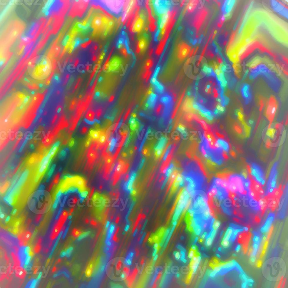 Abstract multicolor liquid holographic background, Digital painted abstract texture photo