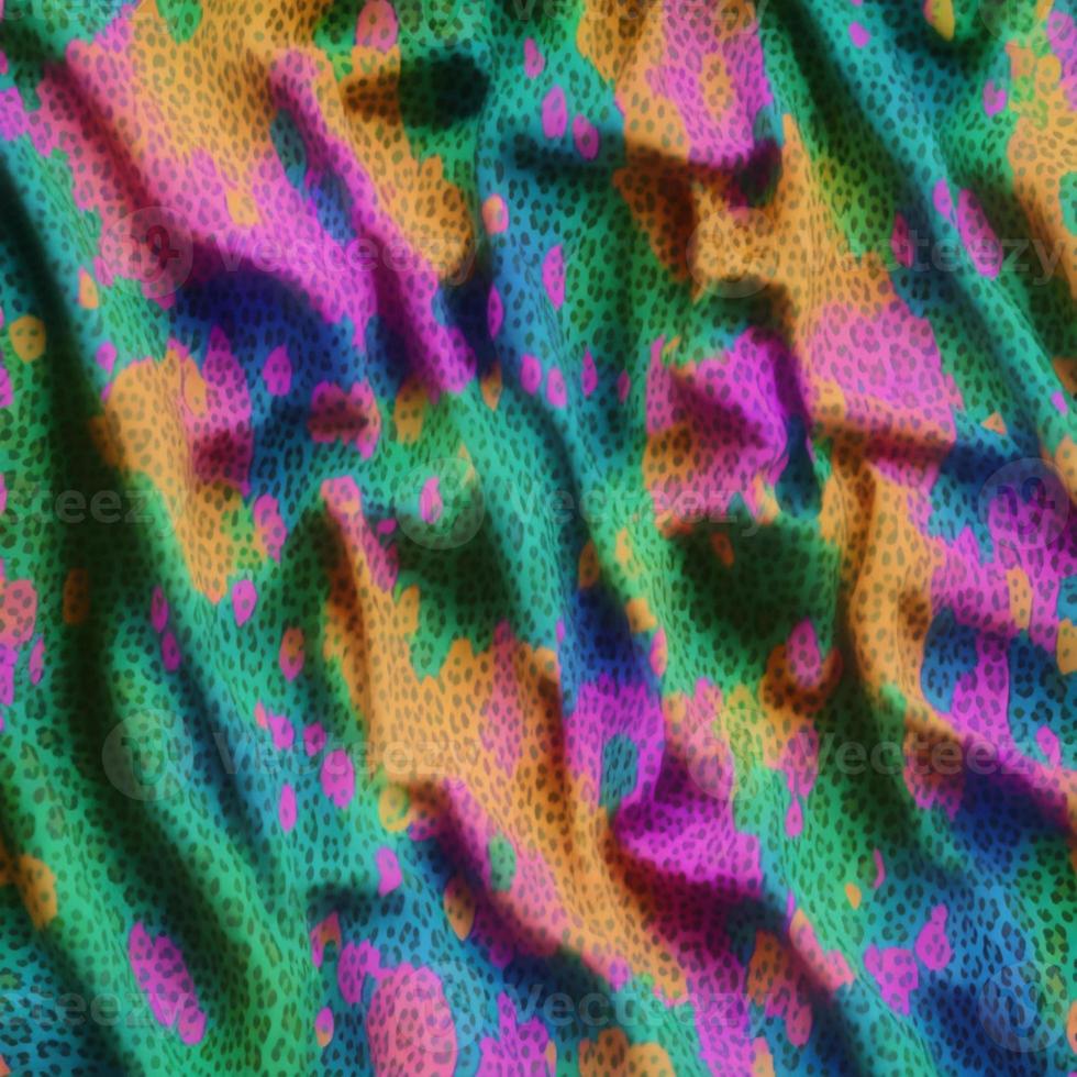 Abstract multicolor liquid holographic background, Digital painted abstract texture photo