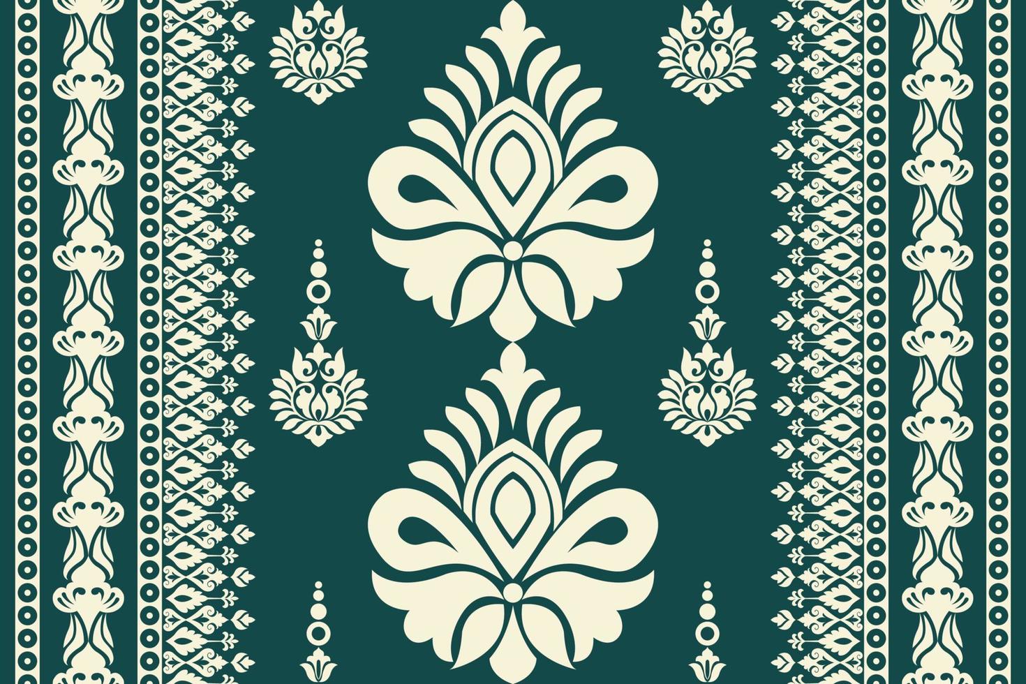 Ethnic pattern. Kerchief Pattern. Silk neck scarf. Bandana Print. Headscarf. Floral vintage style. Indonesian batik. Textile, Fabric, Tile, Clothing. Tribal texture. Vector. Blue, Red, Gold, Yellow. vector