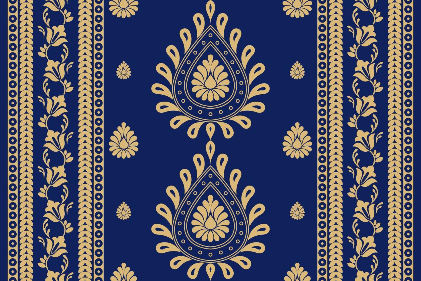 étnico modelo. pañuelo modelo. seda cuello bufanda. pañuelo impresión. Pañuelo. floral Clásico estilo. indonesio batik. textil, tela, teja, ropa. tribal textura. vector. azul, rojo, oro, amarillo. vector