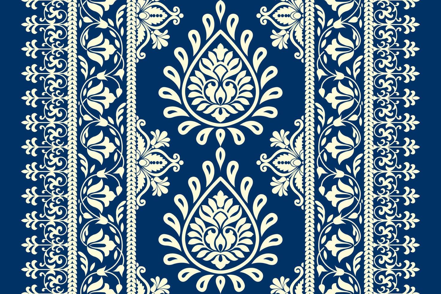 étnico modelo. pañuelo modelo. seda cuello bufanda. pañuelo impresión. Pañuelo. floral Clásico estilo. indonesio batik. textil, tela, teja, ropa. tribal textura. vector. azul, rojo, oro, amarillo. vector