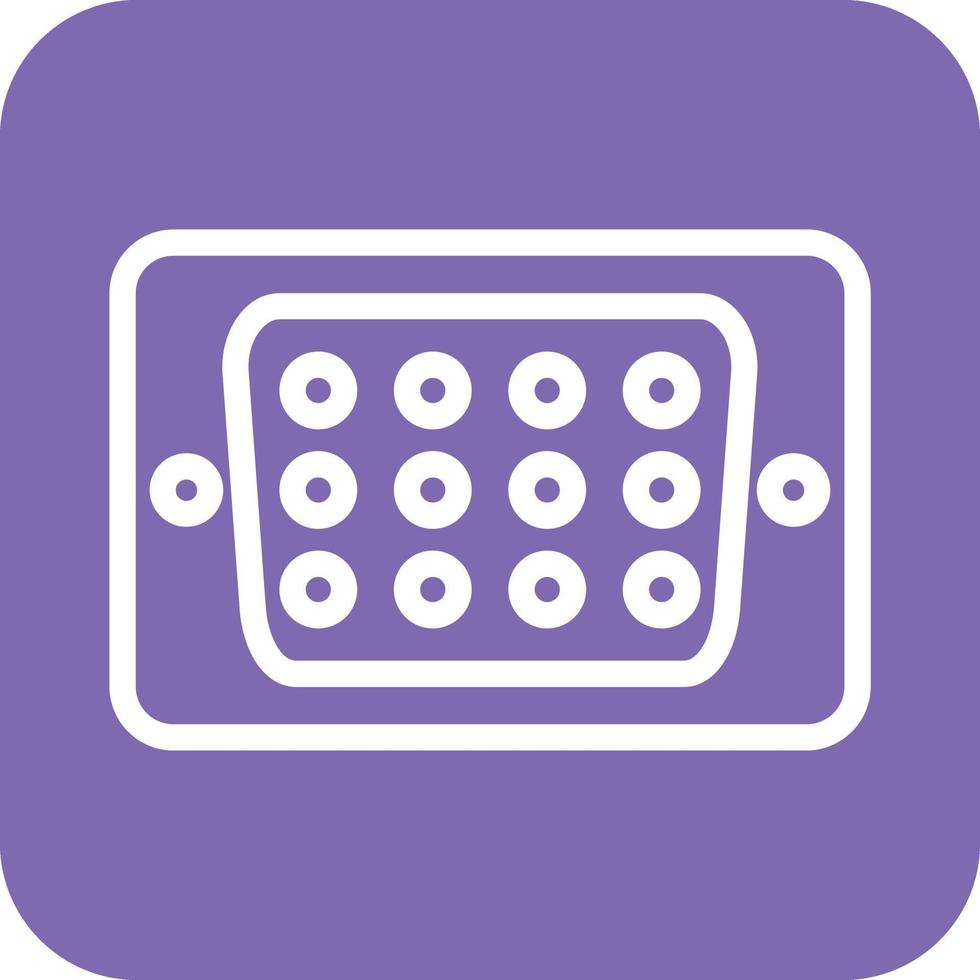 Vga Port Icon Vector Design