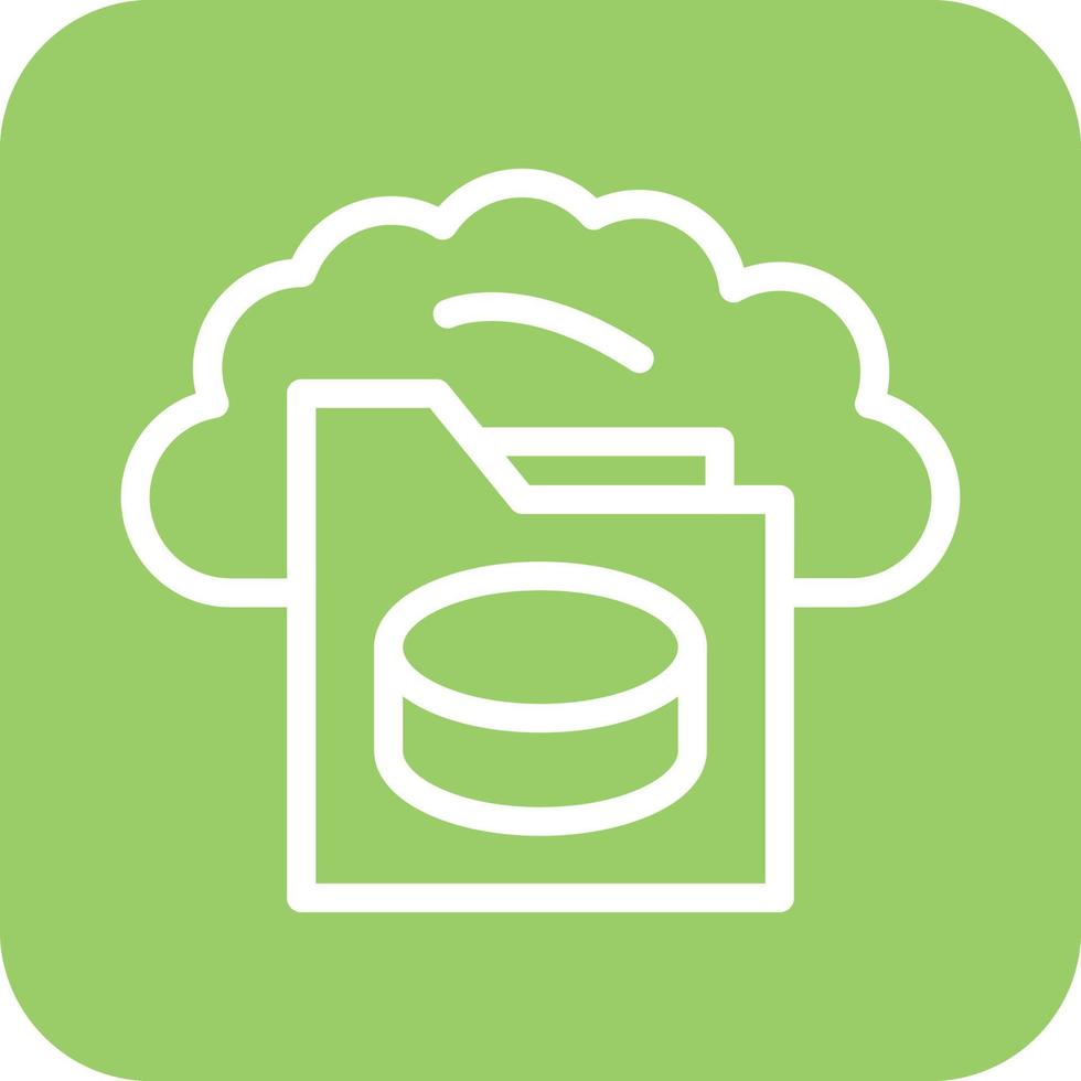 Cloud Storage Icon Vector Design