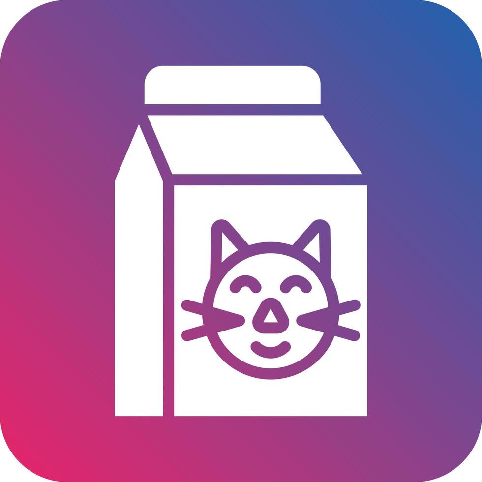 gato comida icono vector diseño