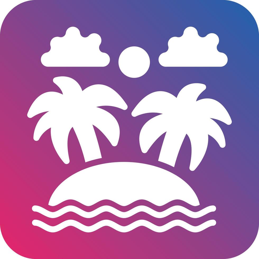 Island Icon Vector Design